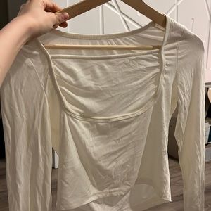 White crop-top